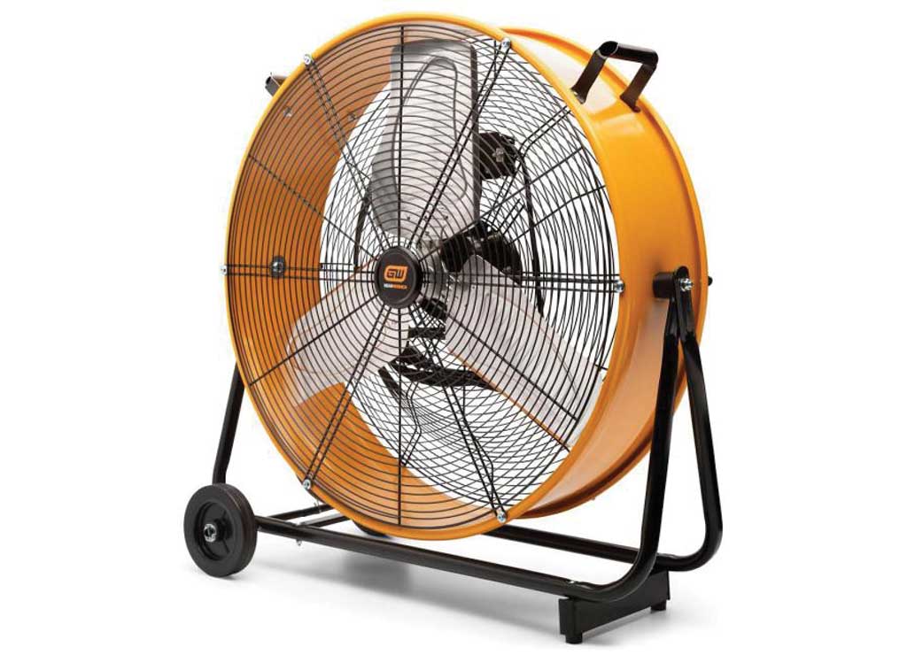Gearwrench 2 Speed High Velocity Shop Fan 24 Inch Yellow