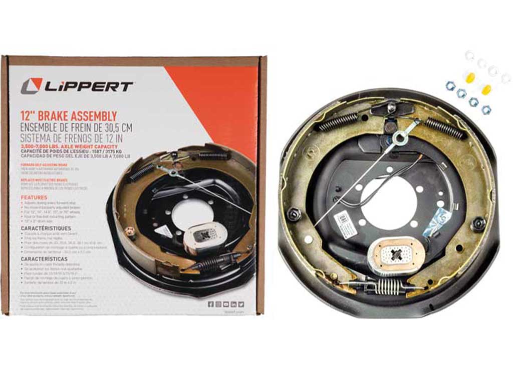 Lippert Components 12 Inch Electric Trailer Brake Assembly Right Hand
