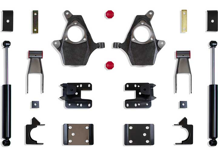 Maxtrac Suspension 2/4 Inch Lowering Kit for Silverado Sierra 1500 2WD 4WD 2007-2016