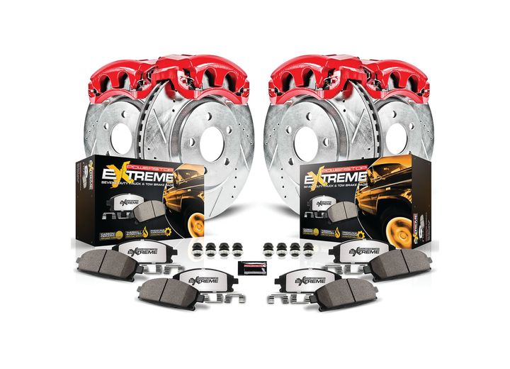 PowerStop Z36 Truck & Tow Performance Brake Kit With Powder Coated Calipers