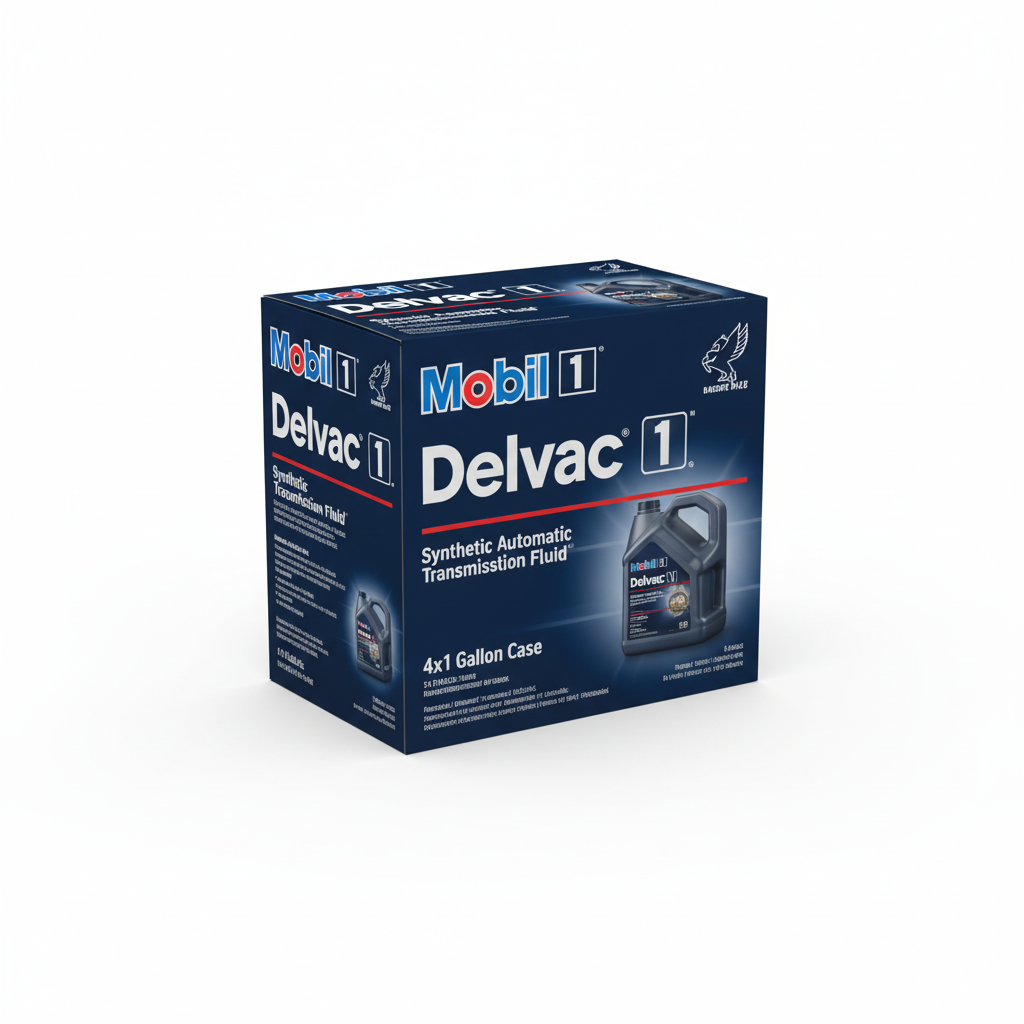Mobil Delvac 1 Synthetic Automatic Transmission Fluid 4x1 Gallon Case
